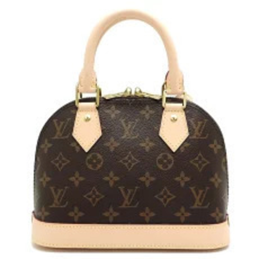 Louis Vuitton Brown Monogram Alma Handbag Ebene Brown